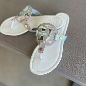 Tory Burch Miller sandals  iridescent purple/pink